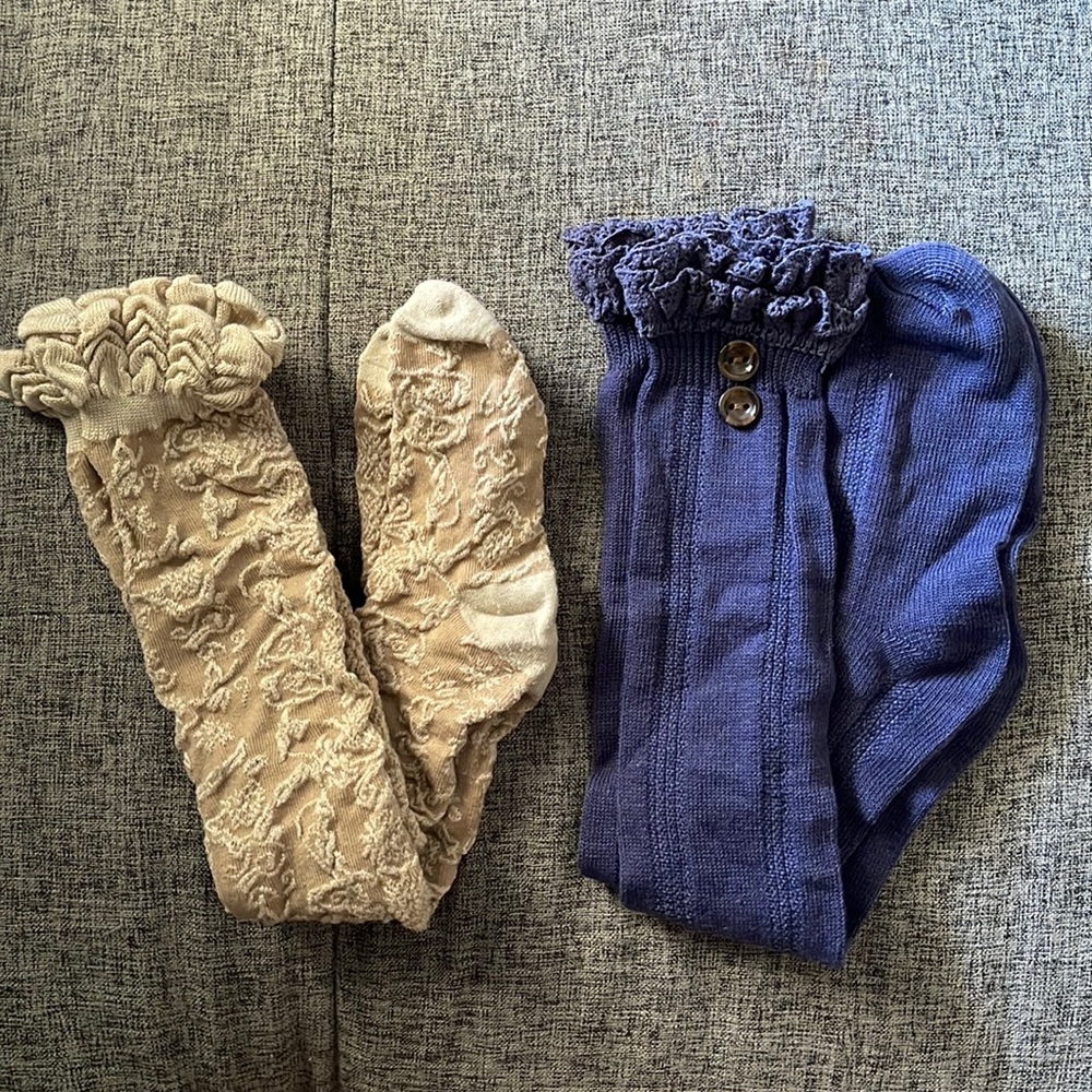 Set of 2 Boho Boot Socks